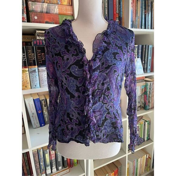Vintage Paisley Blouse - Picture 1 of 6